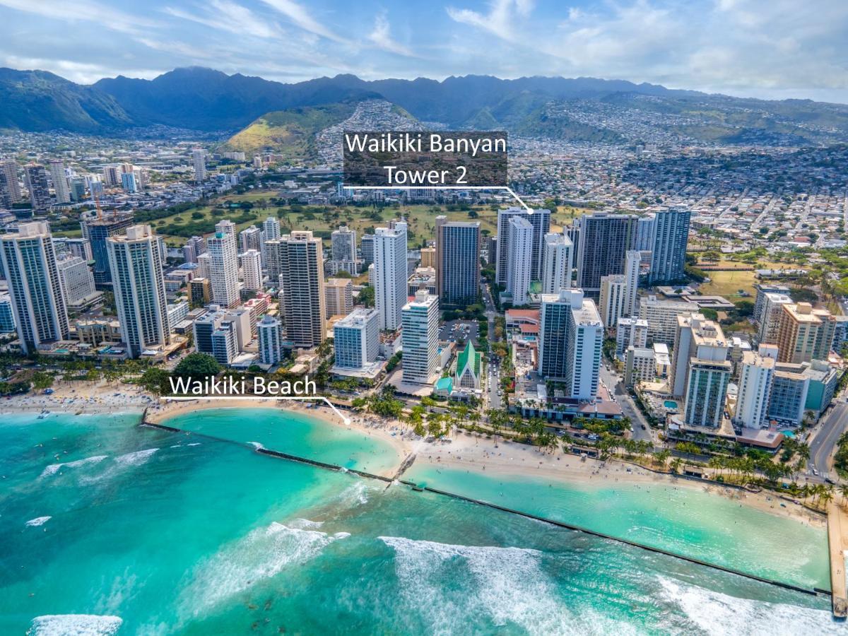 Waikiki Banyan 1Br With Great Ocean Views, Steps To Beach & Parking! هونولولو المظهر الخارجي الصورة