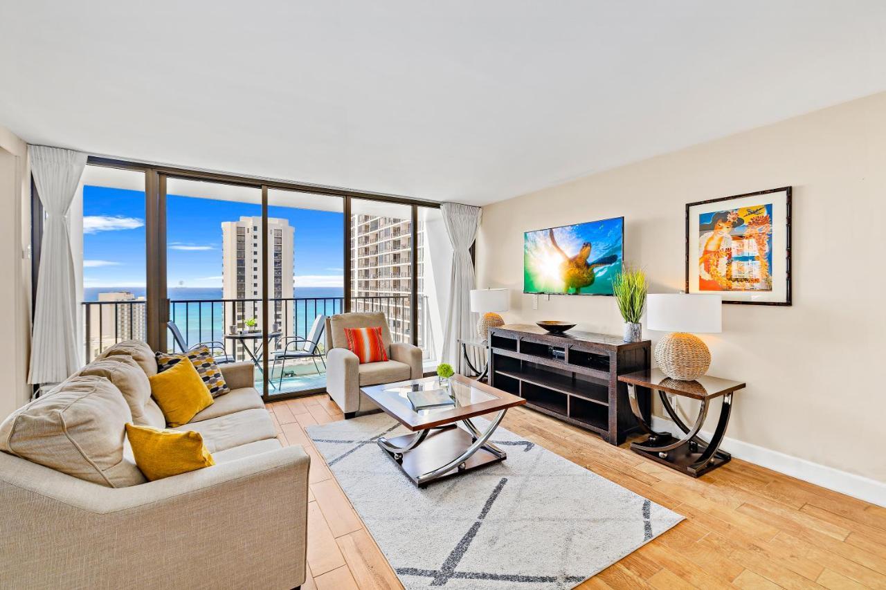 Waikiki Banyan 1Br With Great Ocean Views, Steps To Beach & Parking! هونولولو المظهر الخارجي الصورة