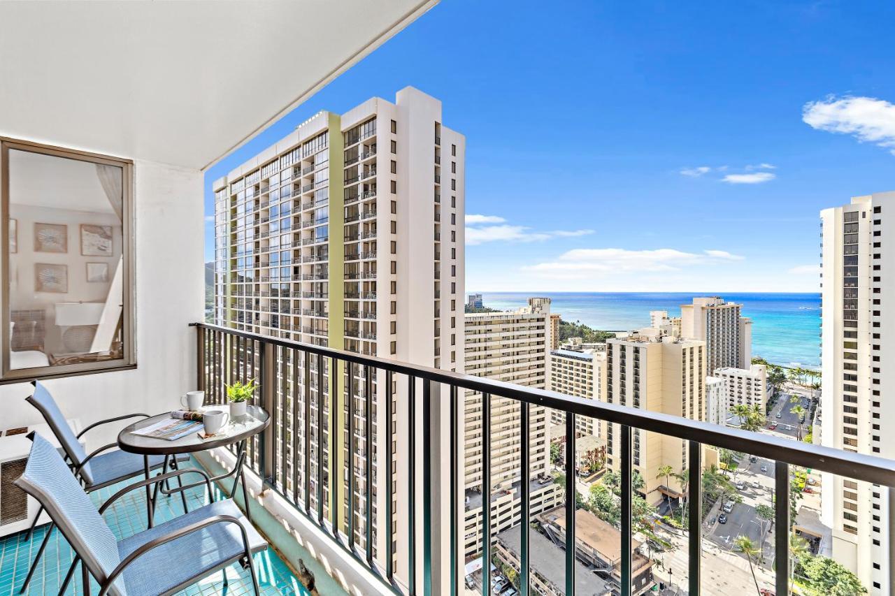 Waikiki Banyan 1Br With Great Ocean Views, Steps To Beach & Parking! هونولولو المظهر الخارجي الصورة